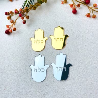מותאם אישית חמסה אקריליק תג מותאם אישית שם קמעות hמסה דקל jewish jewish patima יד קישוט
